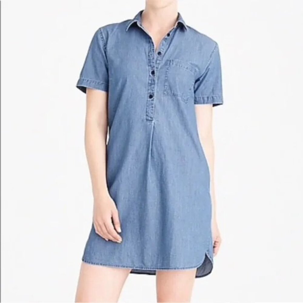J Crew Factory Mercantile Chambray Dress